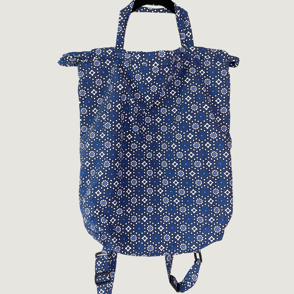Etro Profumi Womens Backpack Tote Blue Geometric Floral Italy Limited Edition